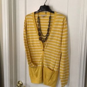 Preppy collegiate style cardigan